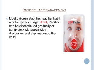 Managment of pernicious oral habits | PPTX
