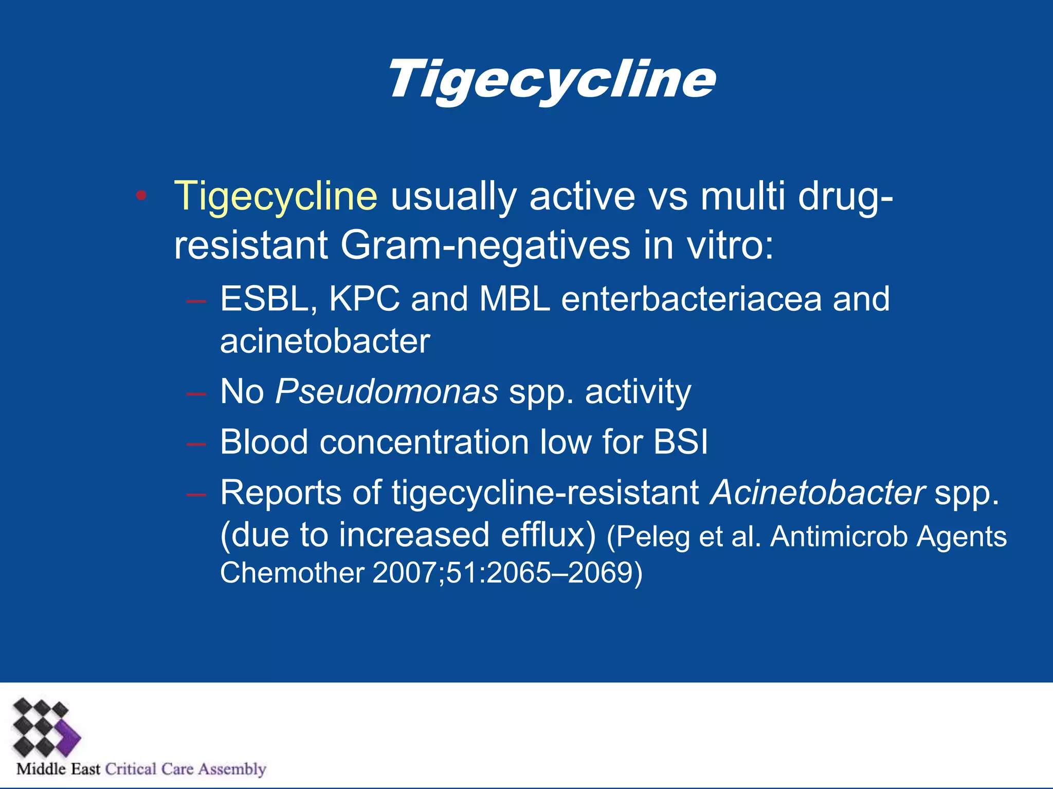 Managment of Resistant Gram Negative Infections | PPTX