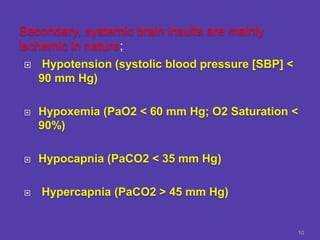 Head Injury Pao2 Management of Traumatic Brain Injury in ICU | PPTX