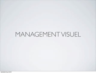 MANAGEMENT VISUEL




vendredi 24 juin 2011
 