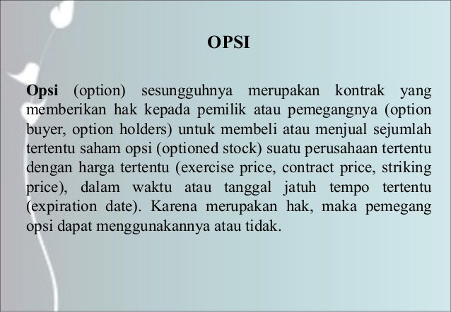 Tanggal kadaluwarsa opsi saham