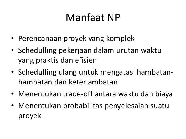 software network planning proyek