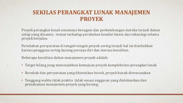Manajemen Proyek Perangkat Lunak Penjabaran Paper