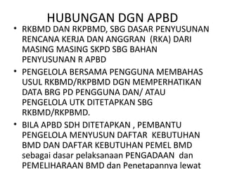 Proses Rkbmd Manajemen aset | PPT