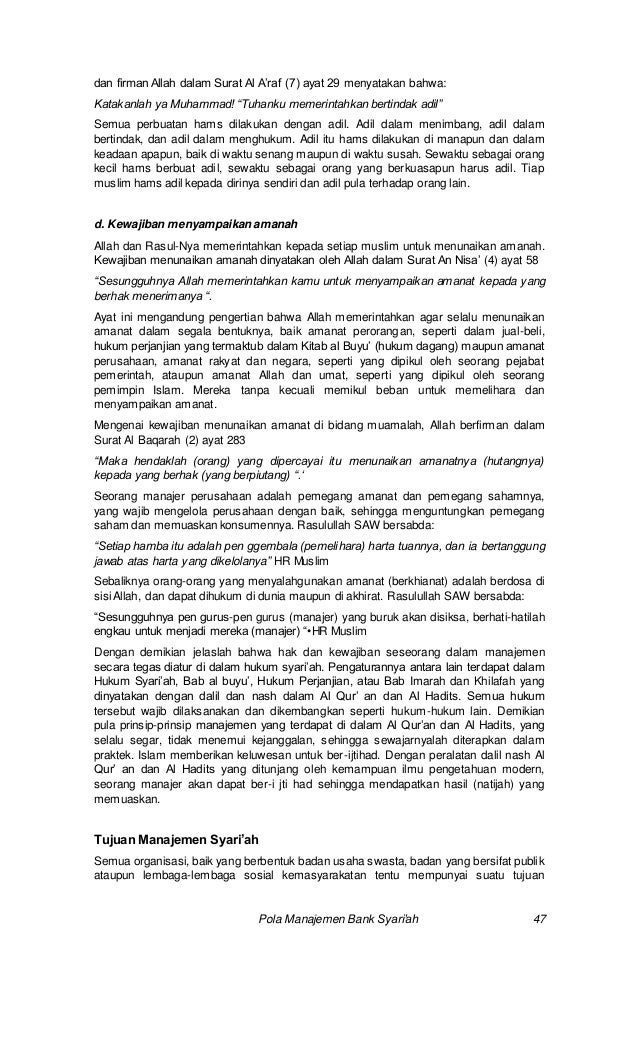 manajemen bank syariah manajemen bank syariah