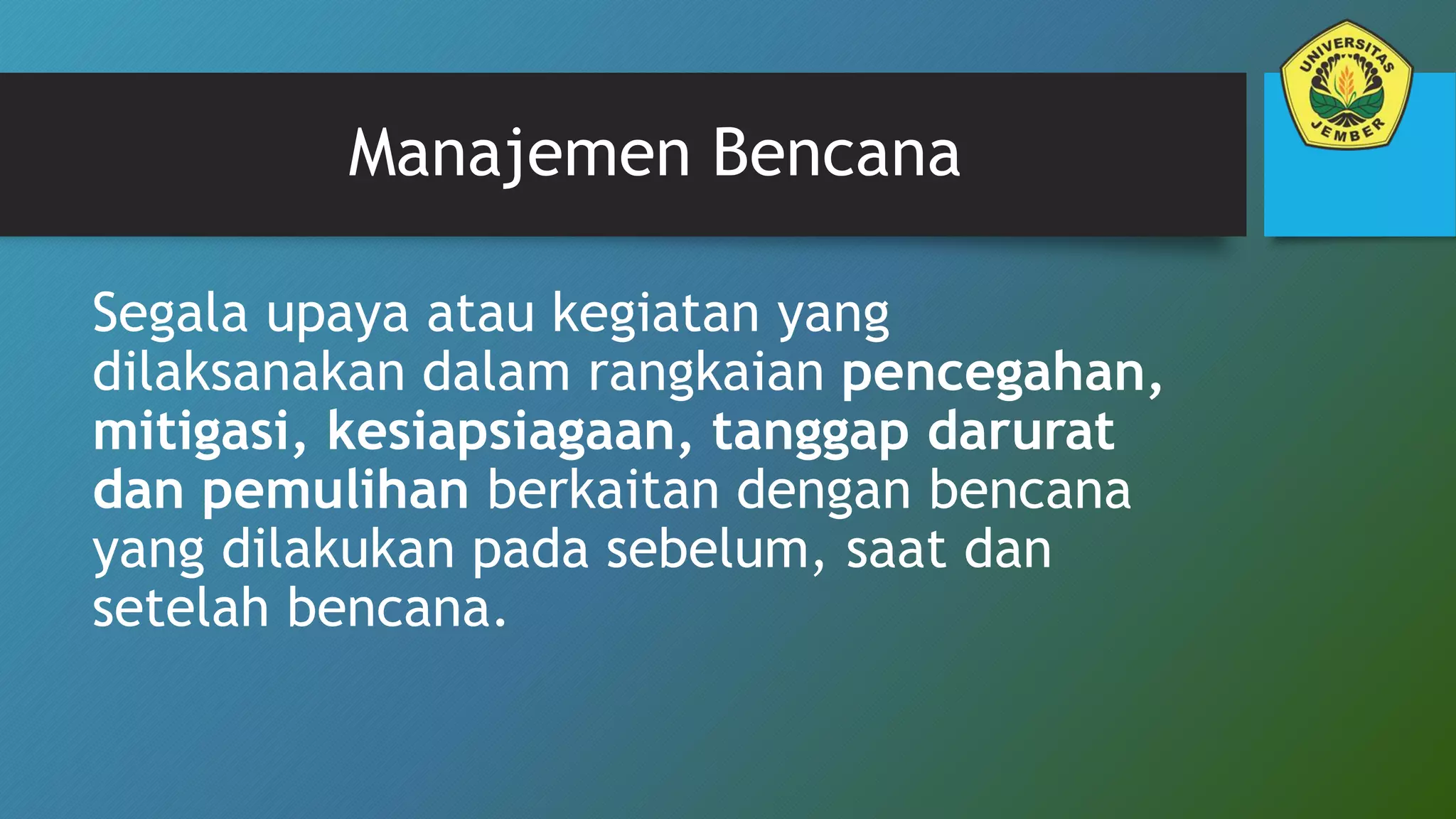 Manajemen Bencana Alam Pdf Manajemen Bencana Alam Pdf