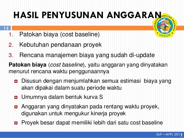 Manajemen biaya proyek