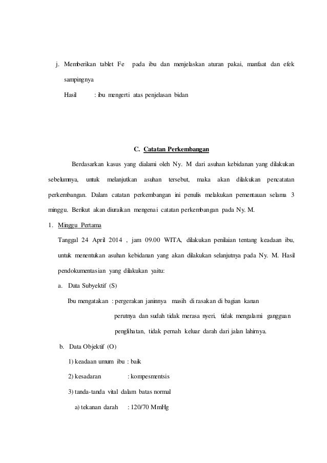 Manajemen dan pendokumentasian asuhan kebidanan ibu hamil 