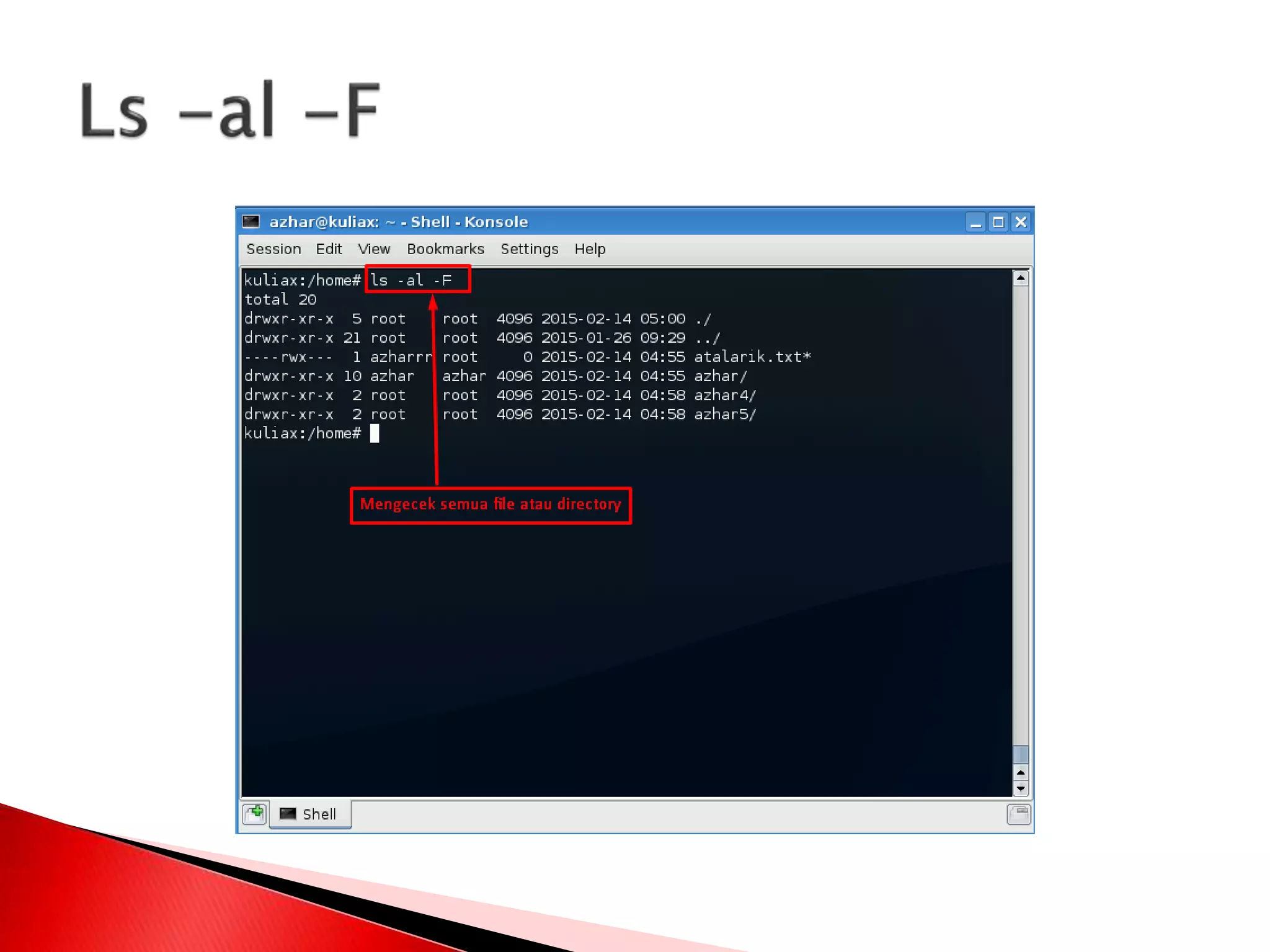Manajemen file dan user