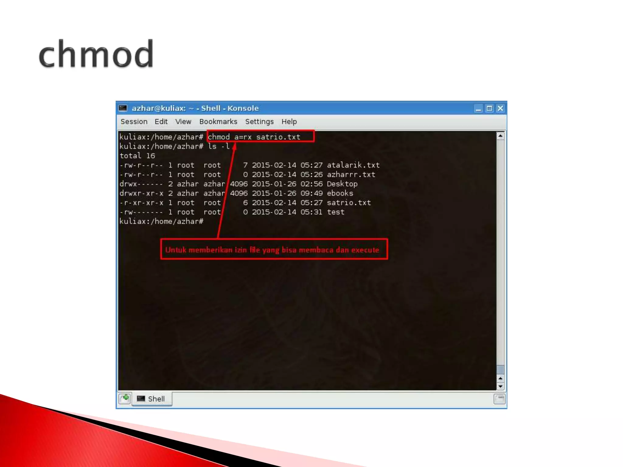 Manajemen file dan user