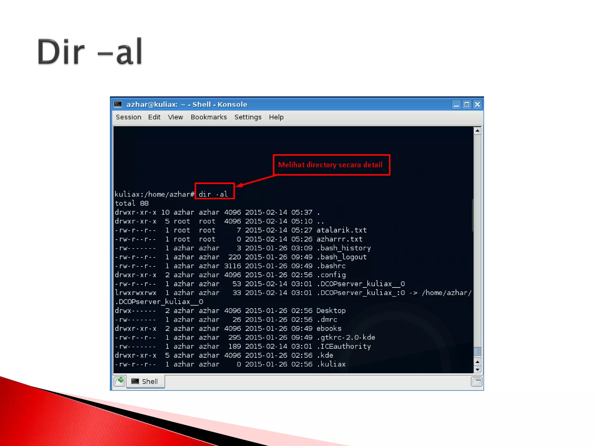 Manajemen file dan user