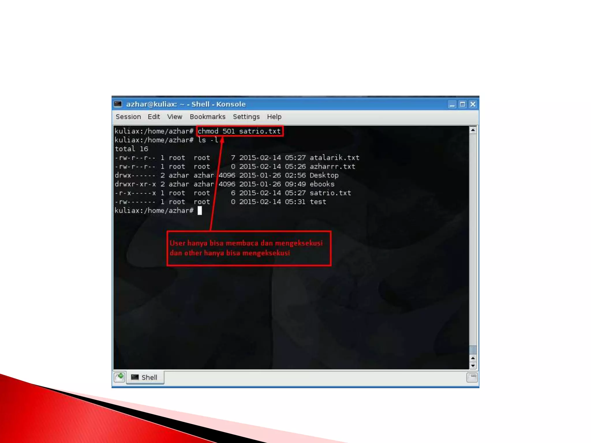 Manajemen file dan user