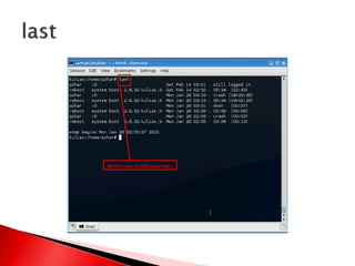 Manajemen file dan user