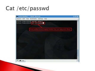 Manajemen file dan user