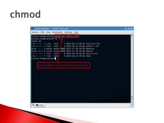 Manajemen file dan user