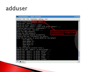 Manajemen file dan user