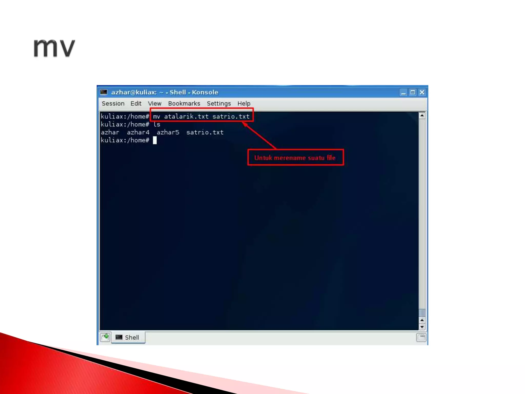 Manajemen file dan user