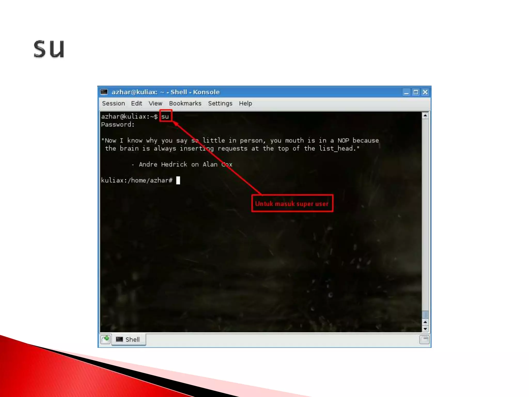 Manajemen file dan user