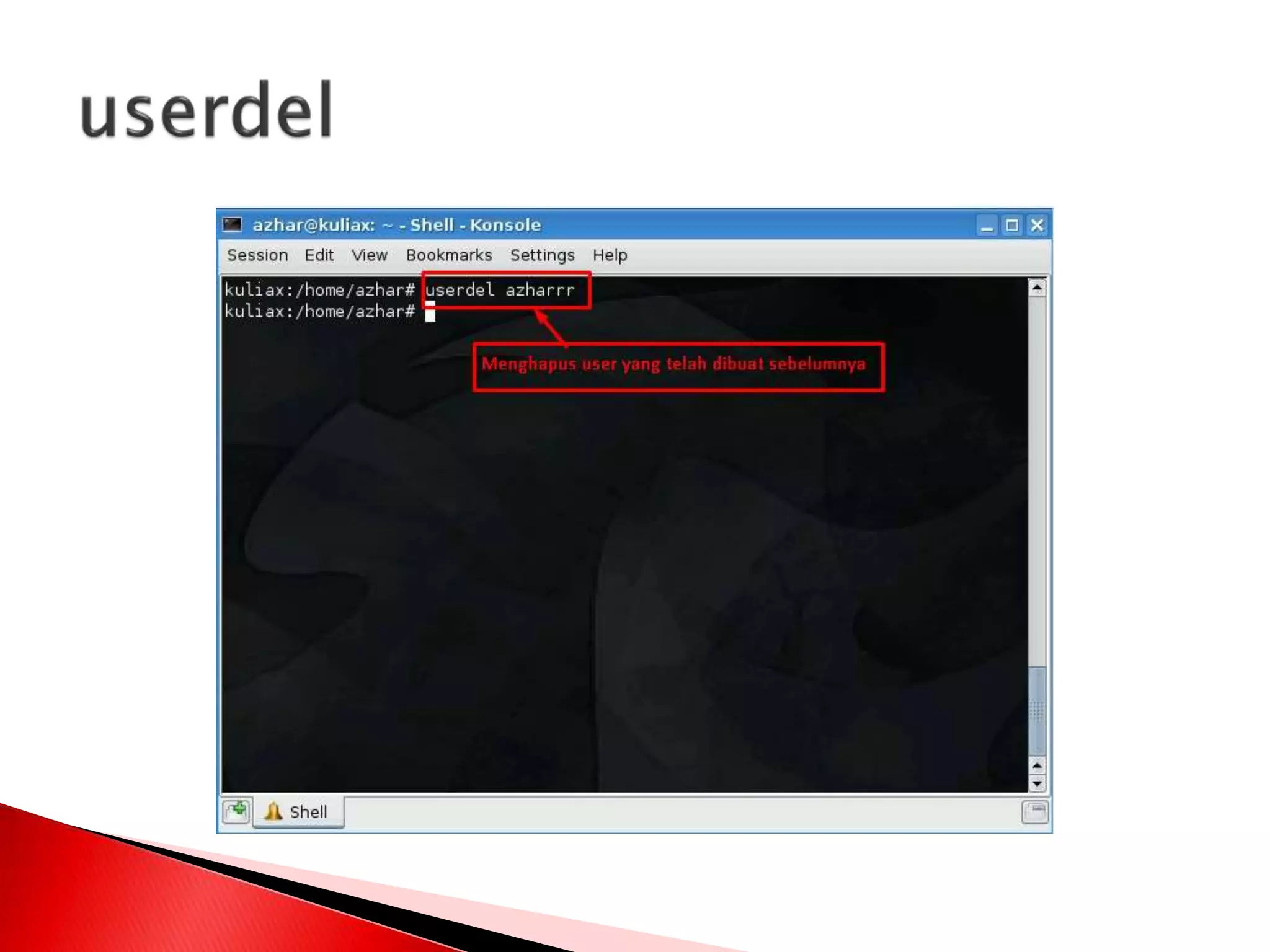 Manajemen file dan user