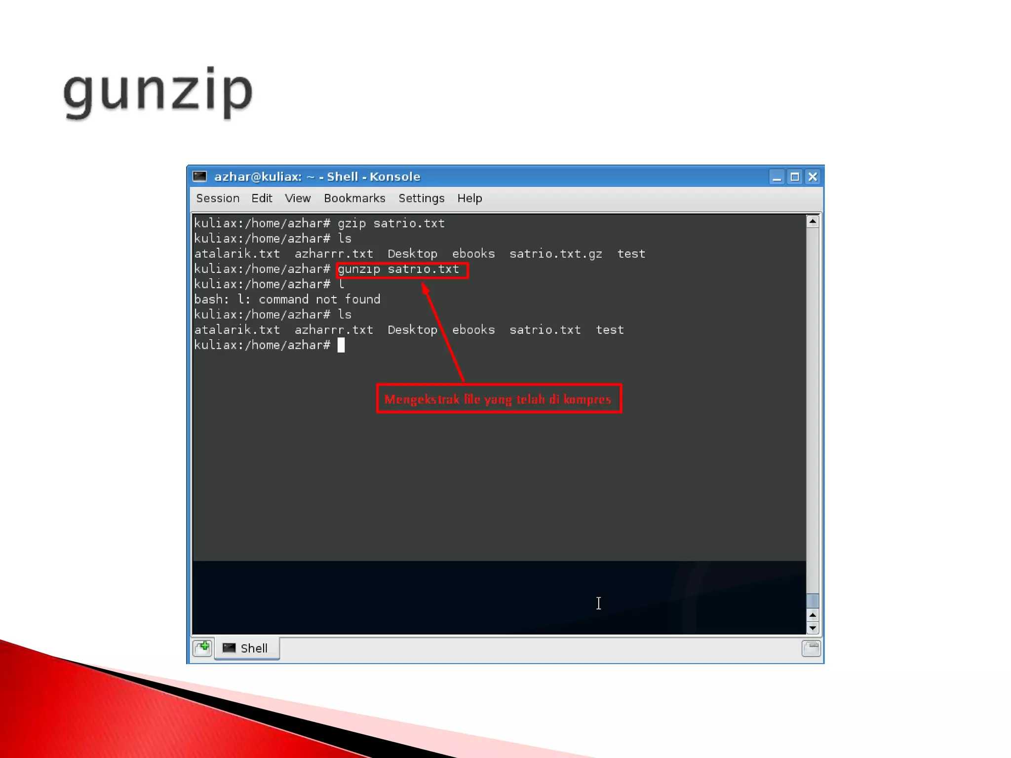 Manajemen file dan user