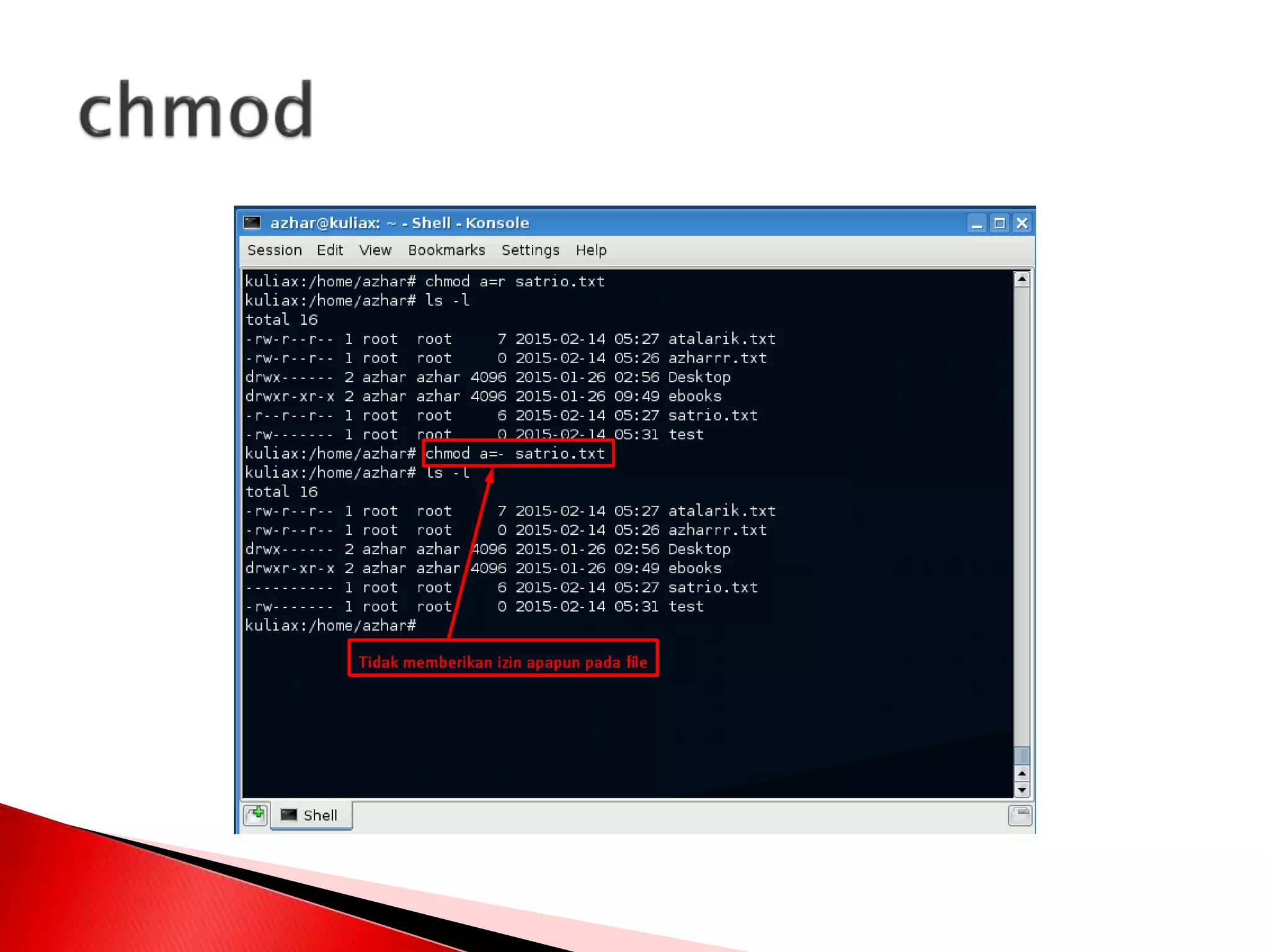 Manajemen file dan user