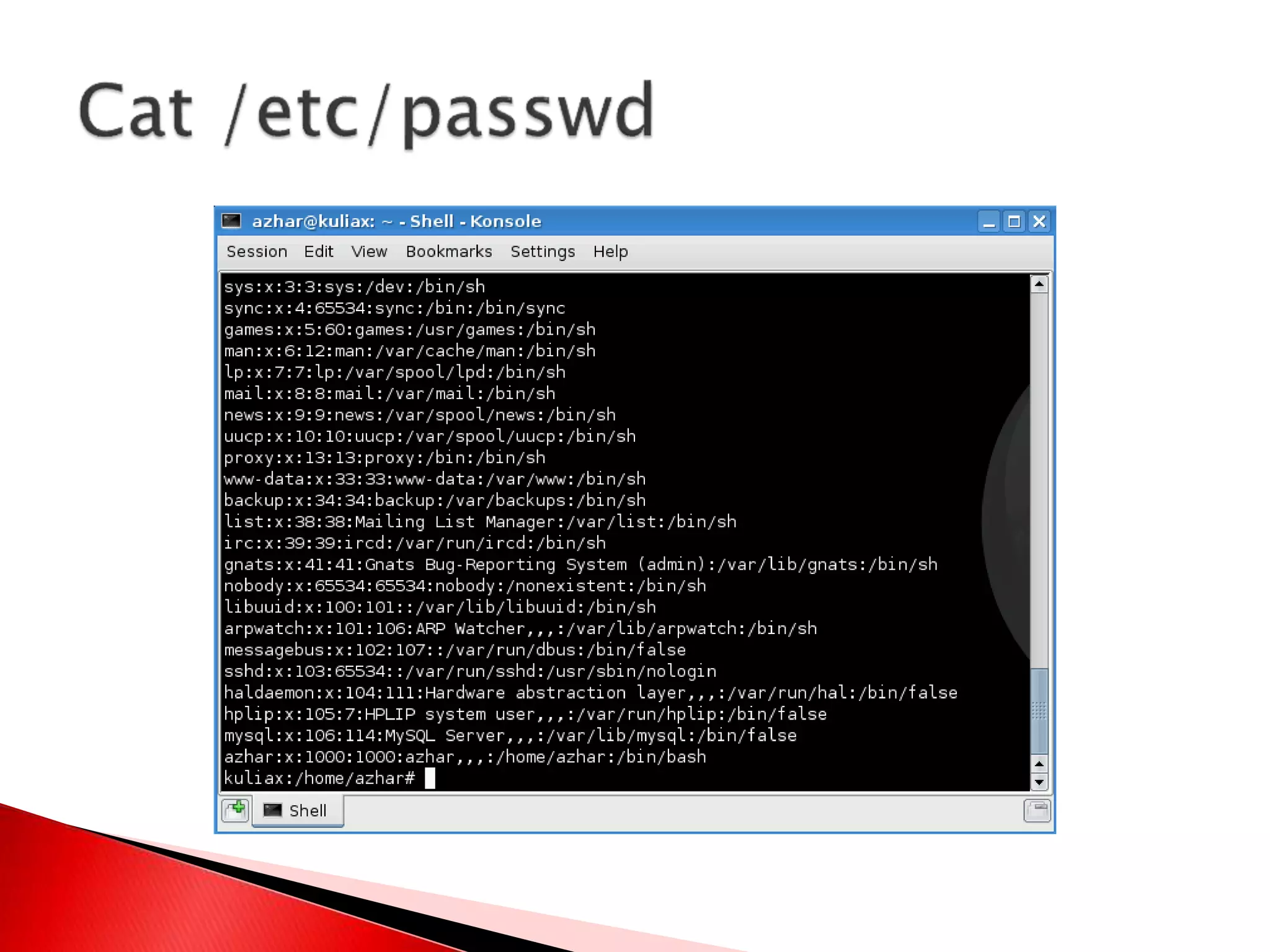 Manajemen file dan user