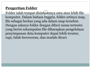 Manajemen file windows | PPTX