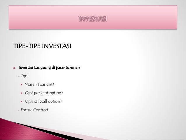 Cara memperdagangkan opsi di pasar saham