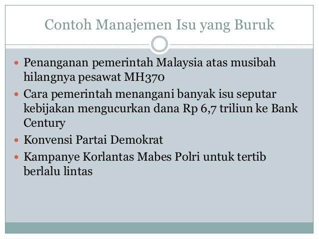 Manajemen isu: Bagaimana membangun relasi ideal antara 
