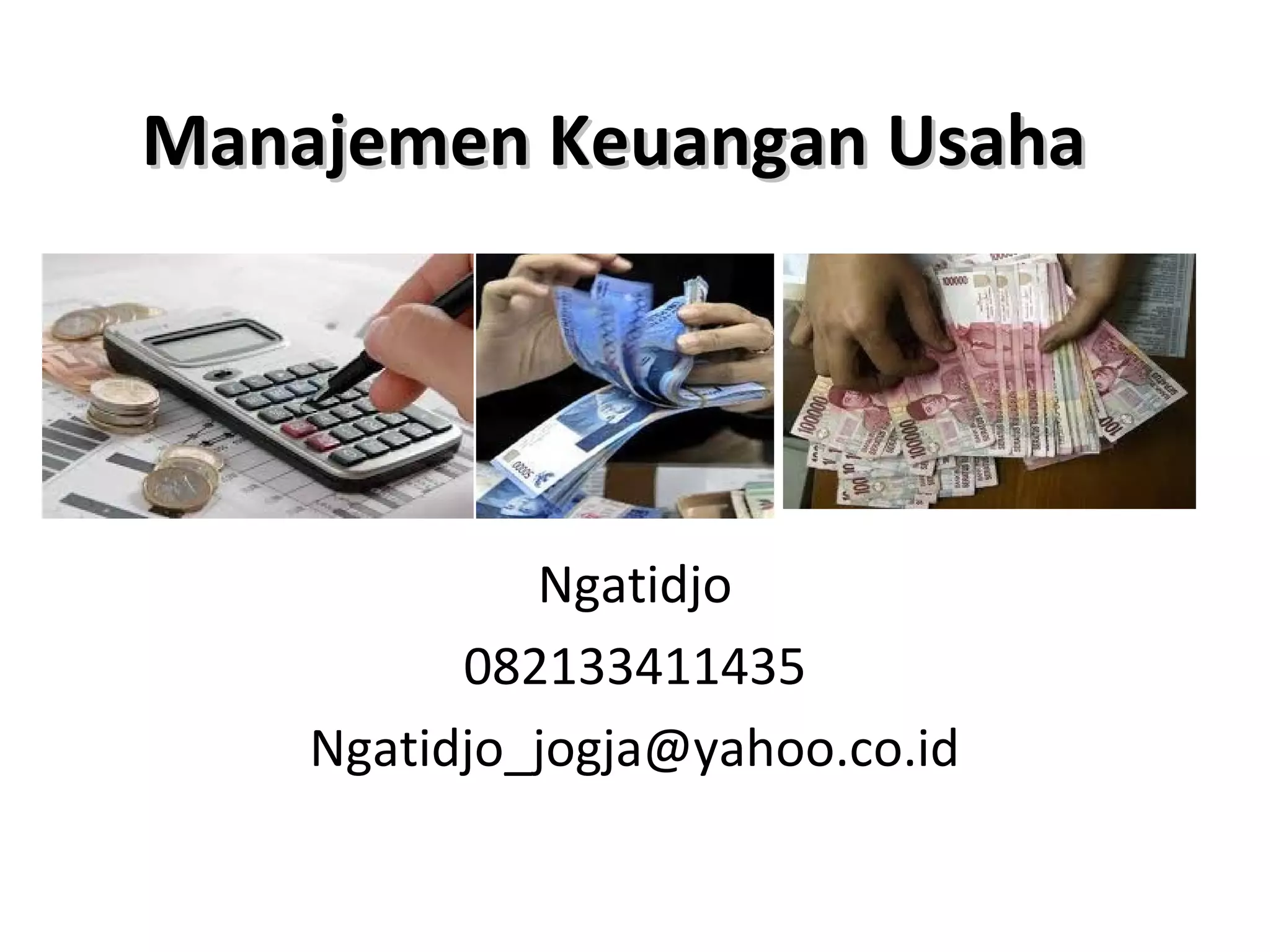 Manajemen keuangan UMKM | PPT