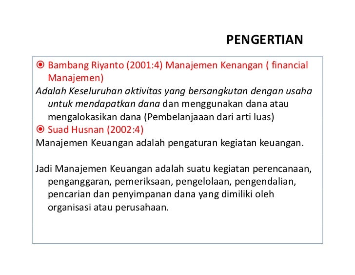 Manajemen keuangan 1