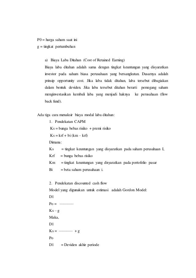 Contoh Soal Dan Jawaban Deviden Discounted Model - Cari ...