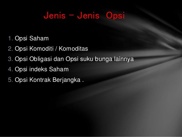 Opsi komoditas vs opsi saham