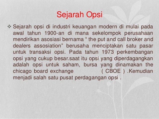Opsi saham broker interaktif