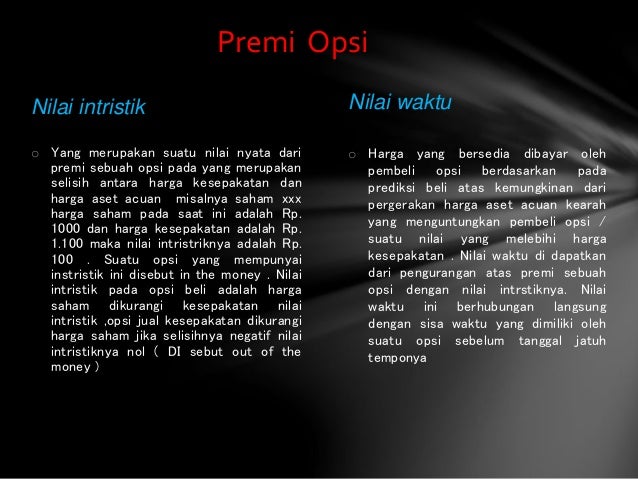 Opsi komoditas vs opsi saham