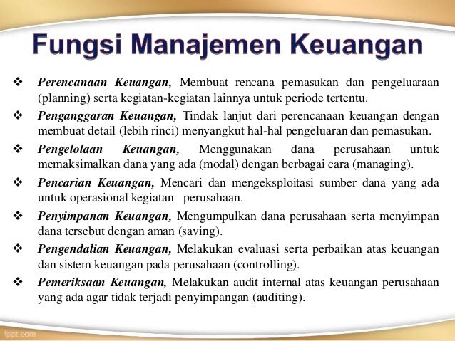 manajemen keuangan
