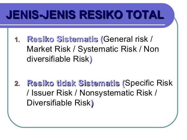 Essays diversifiable risks and undiversifiable