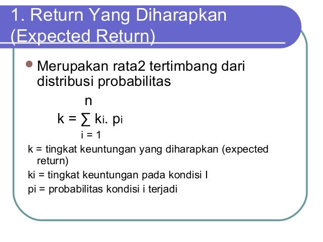 Contoh Soal Dan Jawaban Risk And Return - Contoh Soal Terbaru