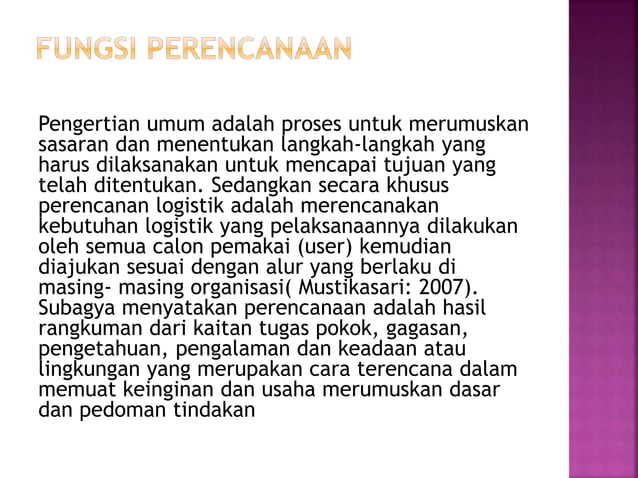 Manajemen Logistik Dan Fungsi Ppt