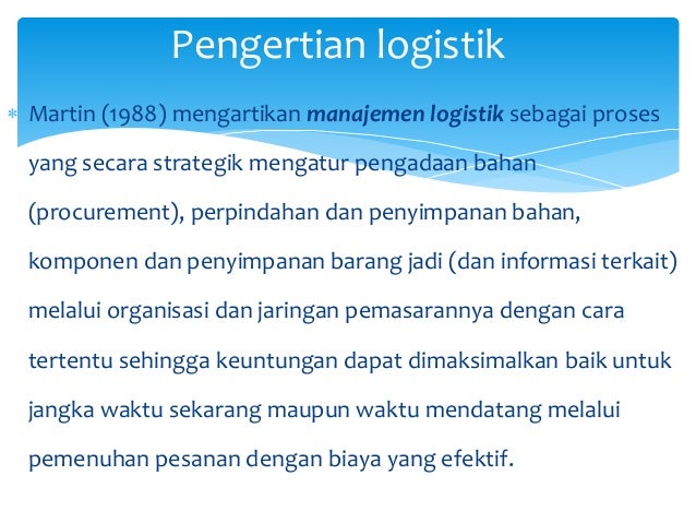 jurnal manajemen logistik pada proyek konstruksi jurnal manajemen logistik pada proyek konstruksi