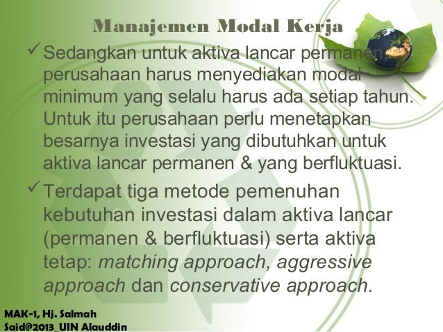 Manajemen modal kerja 1