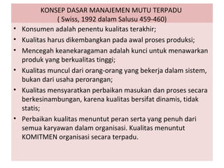 Manajemen mutu sekolah | PPT