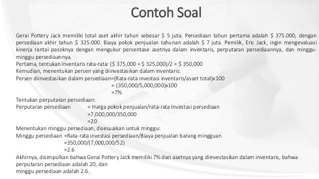 Contoh Soal Manajemen Rantai Pasokan Dunia Belajar