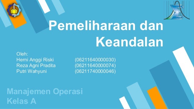 Manajemen Operasi Pemeliharaan Dan Keandalan