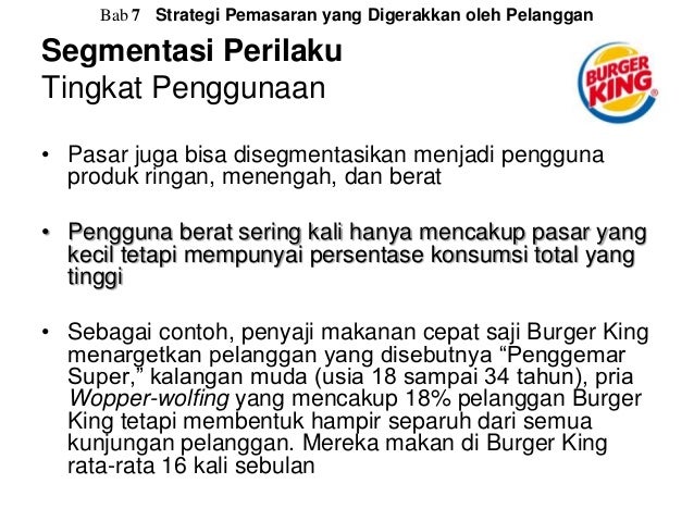 Strategi Pemasaran yang Digerakkan oleh Pelanggan - Bab 7 