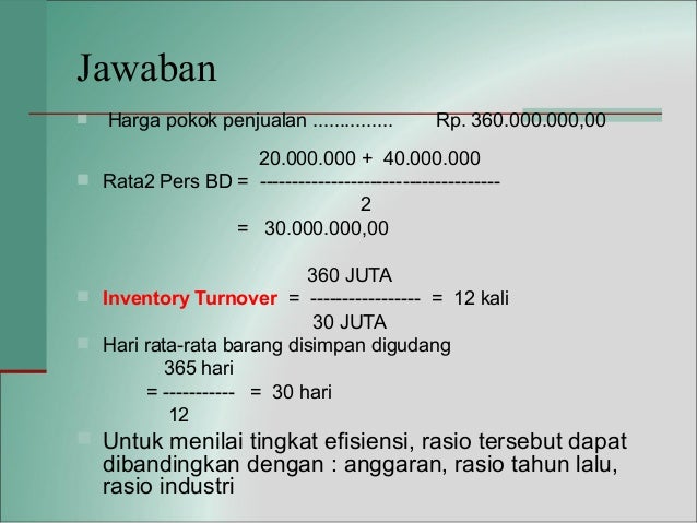 Contoh Soal Manajemen Persediaan Dan Jawabannya - Barisan Contoh