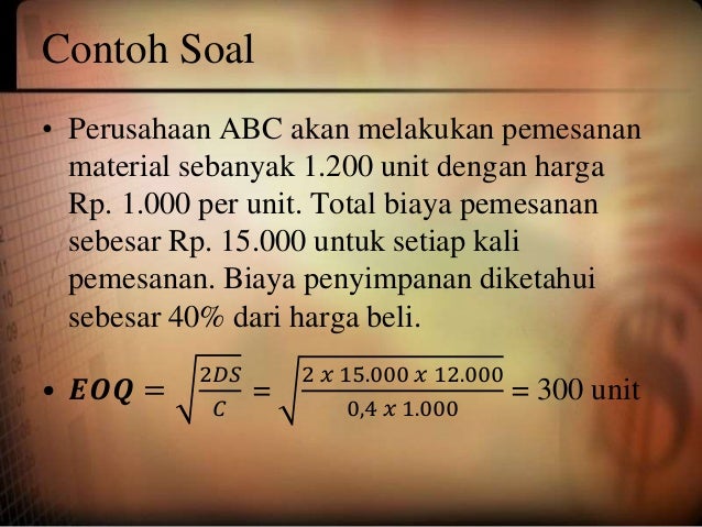 Manajemen Persediaan