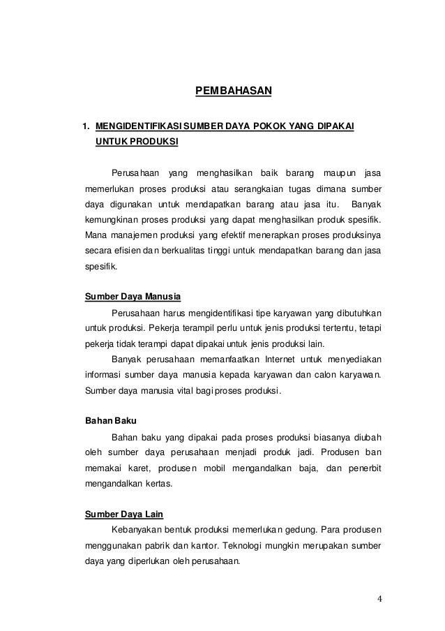 Manajemen Produksi Memperbaiki Kualitas Dan Efisiensi Produksi
