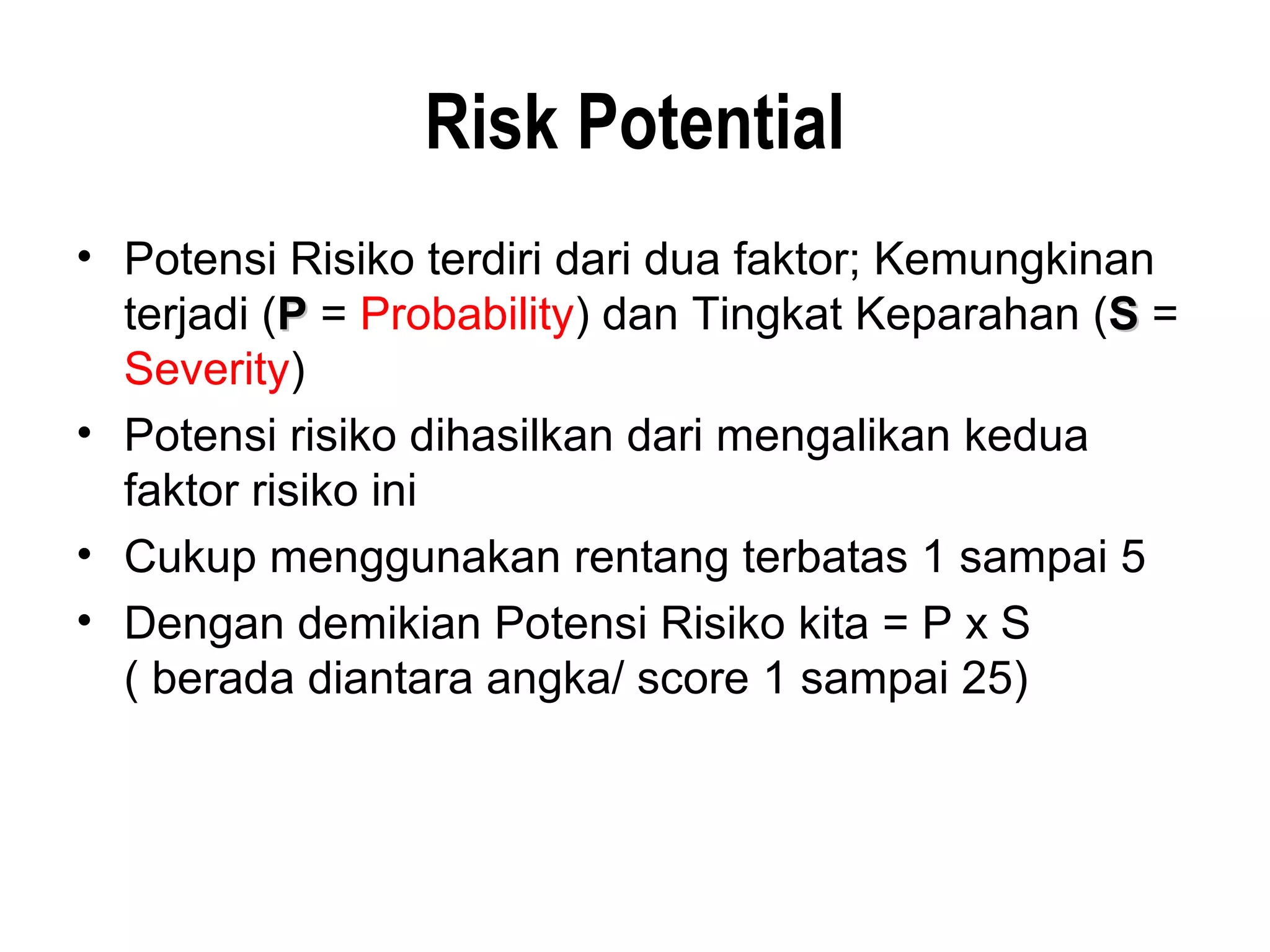 Manajemen risiko Perusahaan Jasa | PPT