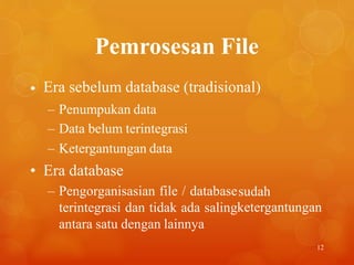 Manajemen Sumberdaya Data | PPTX